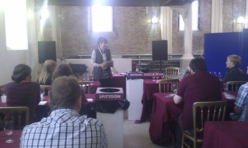 Muriel Tismonde of the Tour de Belfort vineyard giving a wine masterclass Wine masterclass from Tour de Belfort vineyard