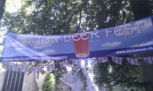 The Chorlton Beer Fest banner