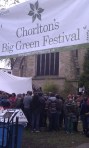 Main entrance to Chorlton's Big Green Festival