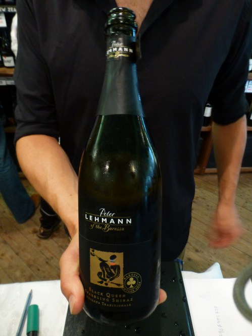 Peter Lehmann Black Queen Shiraz 2008 sparkling red wine bottle