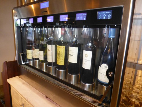 The Cellar Key's wine dispenser