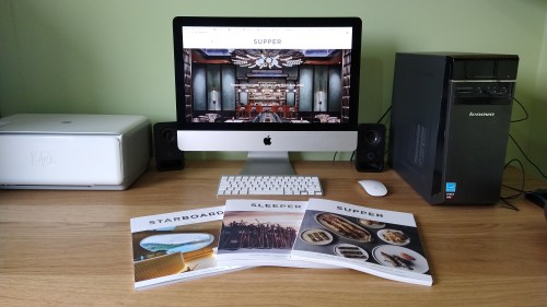 Supper website alongside the Starboard, Sleeper and Supper magazines