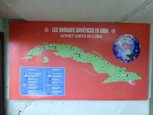 Map of Soviet military units in Cuba during the 1962 Cuban Missile Crisis