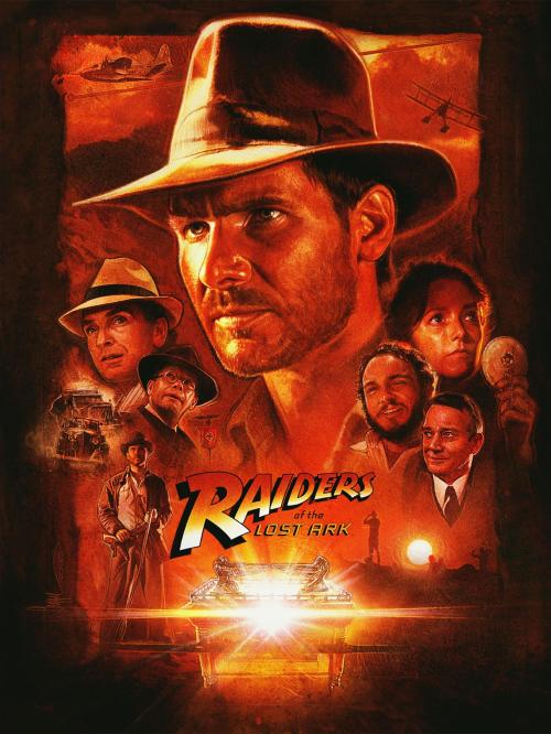 Poster for the Indiana Jones movie Raiders of the Lost Ark